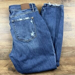 Judy Blue Women's Jeans 18W Boyfriend Fit, Distressed, Stretch Denim